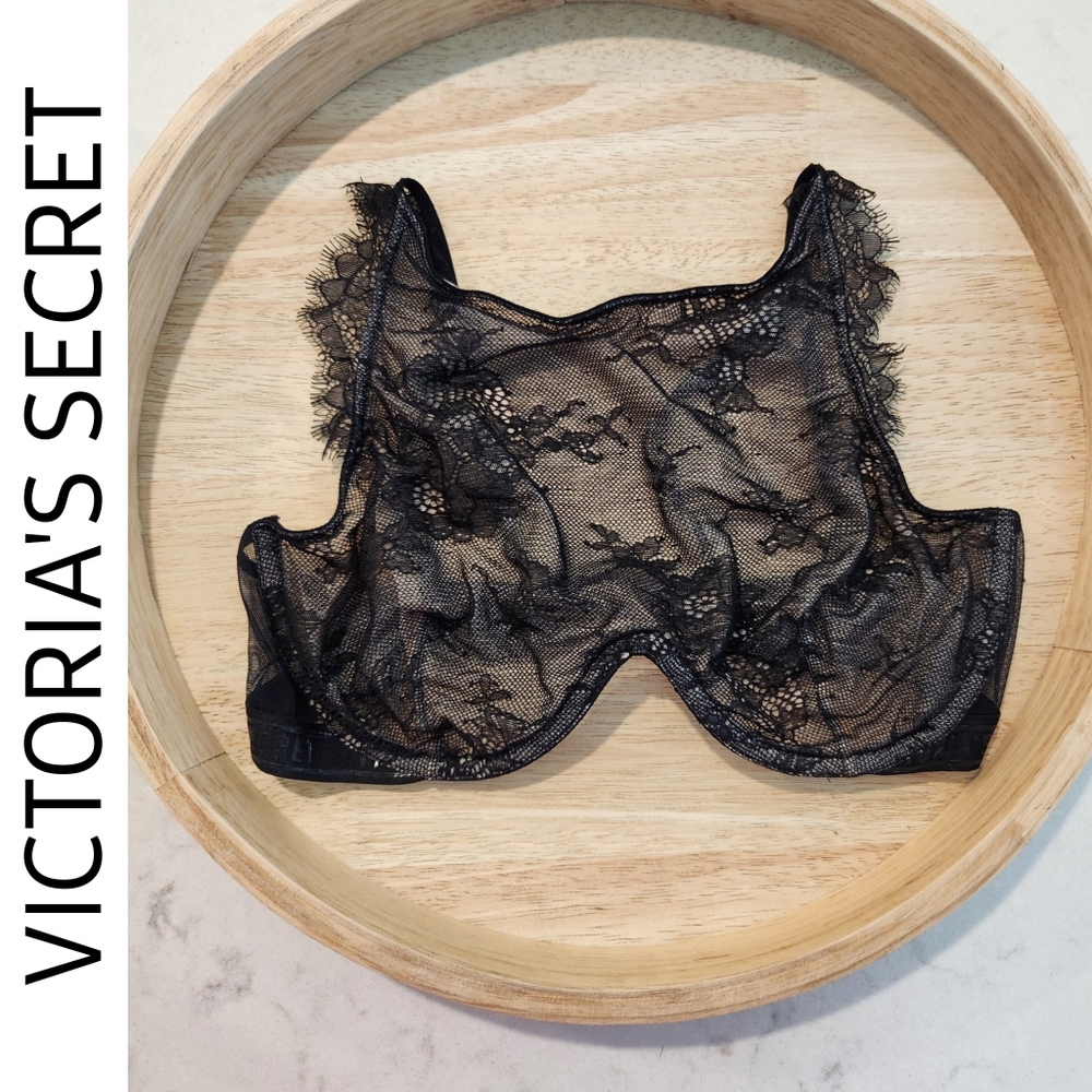 Victoria's Secret Black Lace Lingerie Bra
